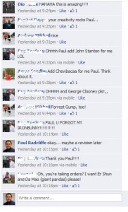 Discussion on Facebook regarding further edits to the photo...