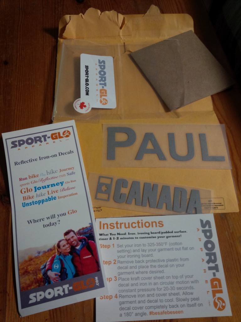 Sport-Glo package contents from "unboxing" the delivery