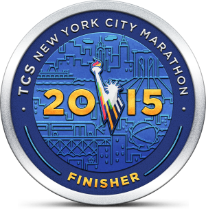 TCS New York Marathon finisher digital badge