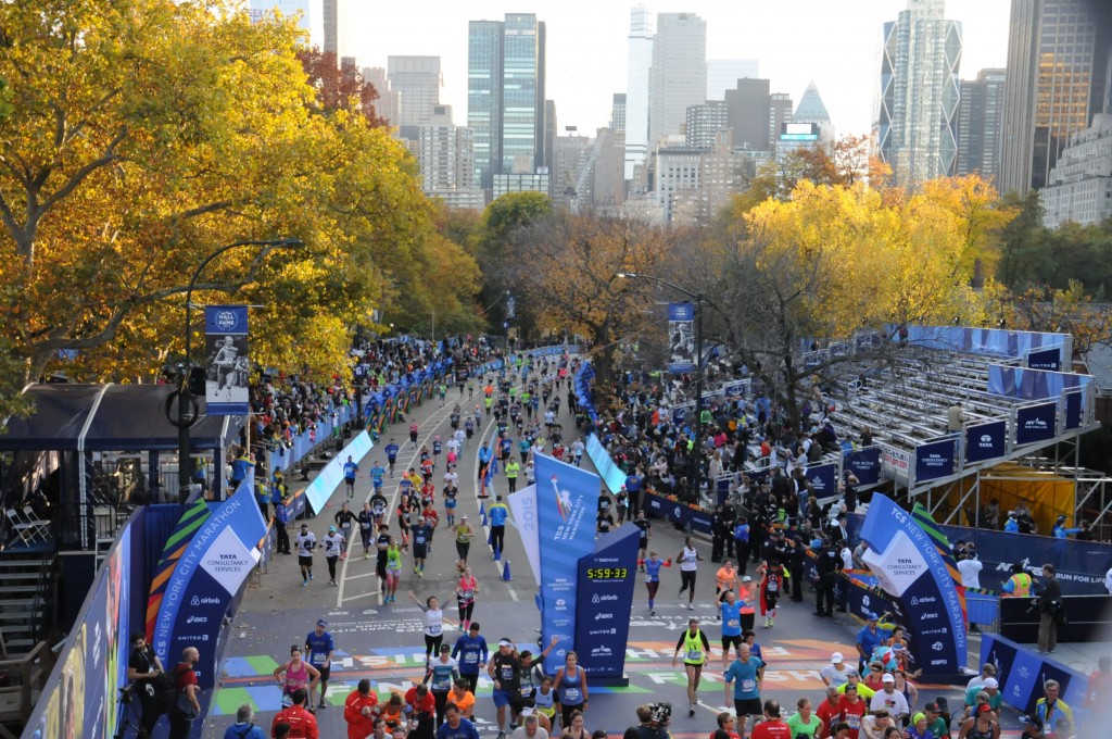 Finish line in Central Park
