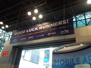"Good luck runners!"