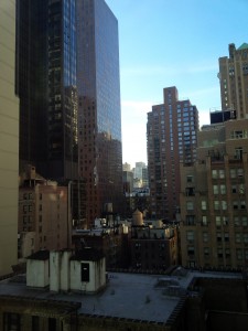 View from my hotel room, 51st and Lexington, facing south towards 50th street
