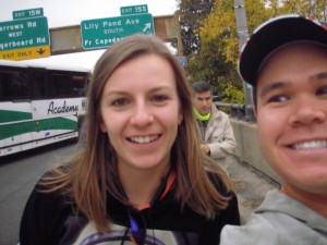 With Anna, the Polish runner from Amsterdam.
