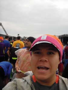 One last selfie before the start