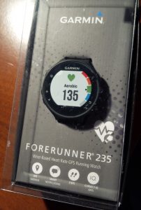 My new running watch: Garmin Forerunner 235 still in its box