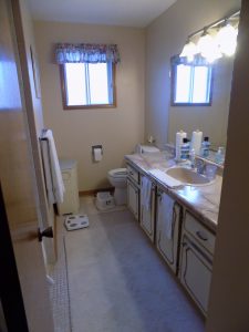 Upstairs bathroom renovation, before