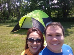 Selfie with the tent