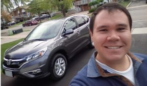 Selfie with my new car!